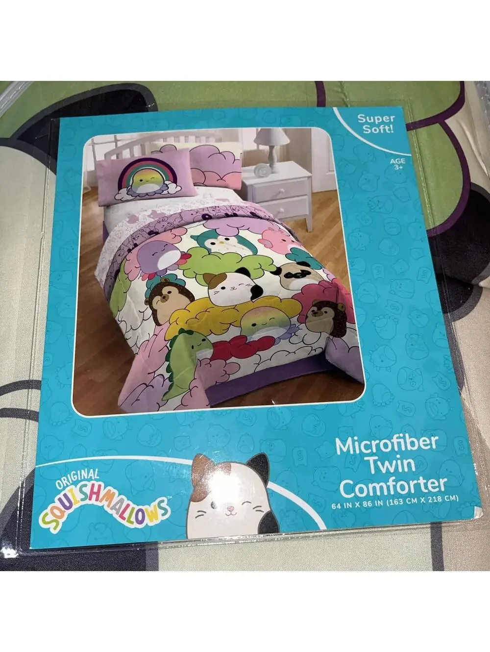 Squishmallows MALLOW DAYS Microfiber Twin Reversible Kids Comforter 86